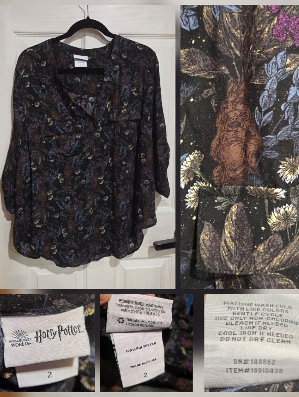 Harry Potter Wizarding World Mandrake Botanical Top — PLUS Size 2